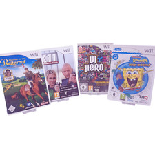 Wii Spiele Paket 4 Spiele - Spongebob - DJ Hero - Reiterhof - K11 - gebraucht