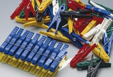 50 Stück Wäscheklammern aus