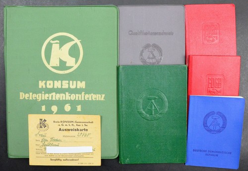 Ddr konvolut ausweis - ddr,