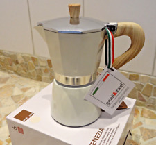 Gnali+Zani - VENEZIA - Alu Espressokocher 6 Tassen , weiss