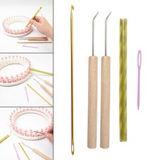 5 Stück Rundstrick Webstuhl Haken Set Webstuhl Pick Werkzeug & Pin Hut Webstuhl Rund