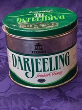 DDR Blechdose-Darjeeling Tee-Delikat-feinherb Blumig-leer
