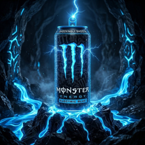 Monster energy electric blue - monster,