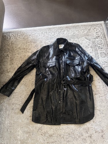 Zara bluse leder - bluse,
