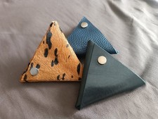 LEDERGELDBÖRSE DREIECKIG -