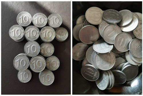 Ddr pfennig aluminium - ddr,