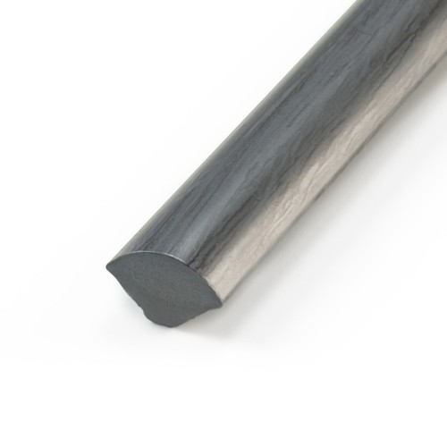 Grau viertelstab 13x13mm pvc - grau,
