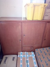 Wohnzimmer Buffetschrank Echtholz ( 60-er Jahre )