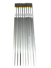 alfer® Boden Übergangsprofil selbstklebend Klebeleiste 100x3x0,2 cm Alu 9 Stück