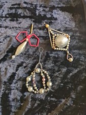 Alter Gablonzer Baumschmuck , 3 Silberne Hängeornamente, Je 10 €, Konvolut 24€