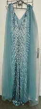 Hellblaues abendkleid lang - hellblaues,