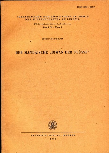 Der mandäische diwan - der, "diwan