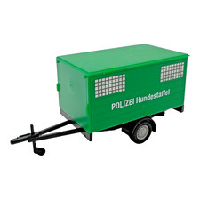 1:87 Herpa 048453 Anhänger Polizei Hundestaffel grün selten H0 Modell