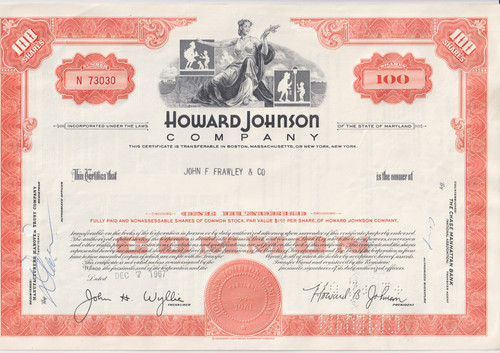 Howard johnson company 1967 - howard,