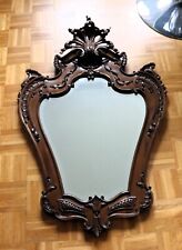 Wunderschöner Antiker Barock Wandspiegel Facettenspiegel Rokoko Echtes Holz