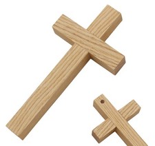 Holzkreuz Eiche 18x9 cm –