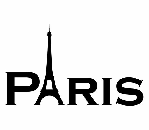 Paris schriftzug aufkleber - paris,