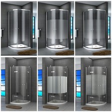 Duschkabine Eckdusche Viertelkreis Duschabtrennung Runddusche Glas Dusche