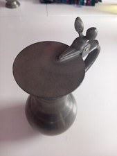 Zinnkrug mit deckel - mit,