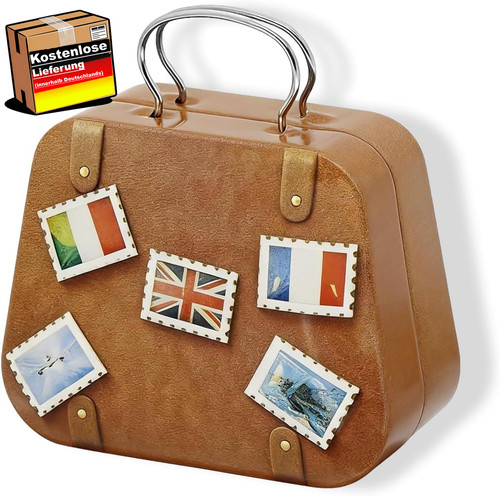 Mini reisekoffer geschenkbox - mini-reisekoffer,