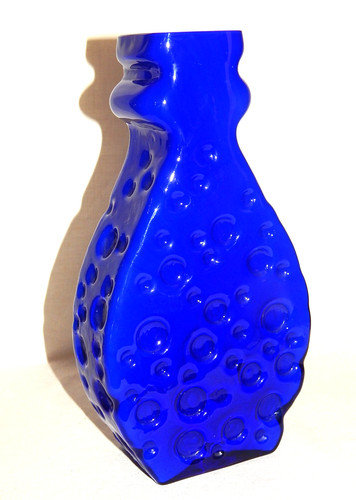 Vase glas hirschberg blau - vase,