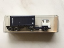 WIKING 1:87  Scania 111 Container Sattelzug ICL 22526 in weiß/stahlblau in OVP