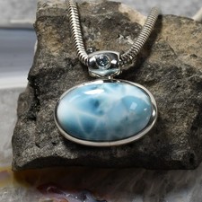 Larimar Anhänger, 925er