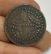 WERBEMARKE ROLLENKAPPEN KNÖPFE ZÄHLER STEMPELUNG COTTRILL & CO TOKEN LONDON
