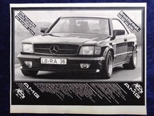 Mercedes 500 SEC AMG, originale Werbung aus 1984