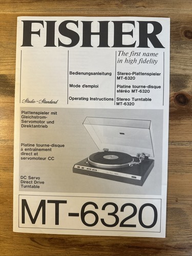 Fisher 6320 - fisher, mt-6320