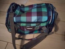 Sporttasche Kinder Mehrfarbig Karriert Sporttasche Sporttasche Top Zustand