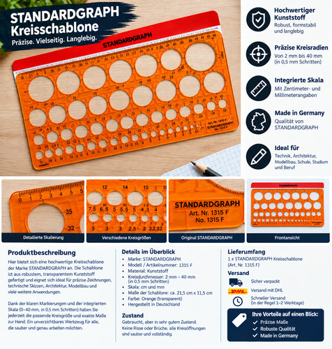 Standardgraph kreisschablone - standardgraph,