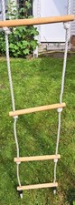 Leiter Sprossen Schaukel Garten Strickleiter Pirat Holz
