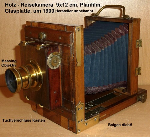 Holzkamera 9x12 platten film - holzkamera,