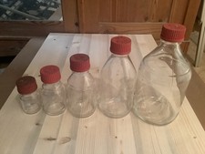 Schott Laborflaschen 2000 ml, 1000 ml, 500 ml, 250 ml, 100 ml,   gebraucht