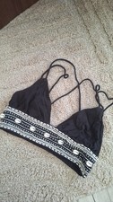 Zara Croptop Schwarz Hippie