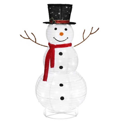 Schneemann figur beleuchtet - schneemann,
