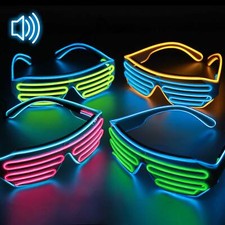 LED-Brille blinkt leuchtet
