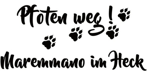 Maremmano autoaufkleber - maremmano,