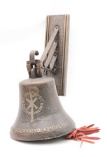 Alte Metall Wandglocke Kirche