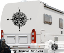 Kompass Aufkleber Wikinger