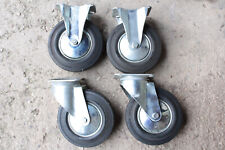 331 TENTE Bockrolle Lenkrolle Vollgummi Rad-Ø x Breite 200 x 50 mm Schwerlast