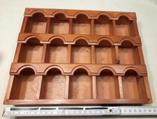 Setzkasten aus Holz, 15 Kästchen