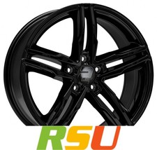 2DRV WH11 schwarz glänzend lackiert 7.5x17" ET45 LK5 112 ML 66.6 Alufelgen 1...