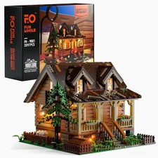 Funwhole lumibricks wood cabin - wood,