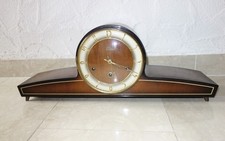 Lauffer Schrankuhr Bufett Kaminuhr Westminster Schlag 50 er Jahre Funktioniert