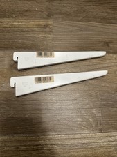 Regalträger U-Träger Regalwinkel für Wandschiene 2-reihig  220 mm  weiß 50 kg