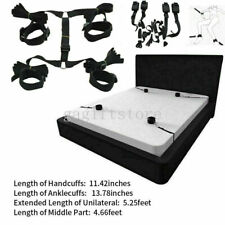 BDSM Bondage Fesseln Set Hand Fuß Fessel Bett Fesselset Handfesseln Fußfesseln