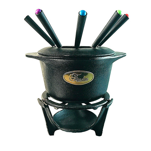 Gusseisen fondue topf - gusseisen,
