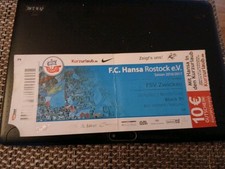 Alte Eintrittskarte FC Hansa